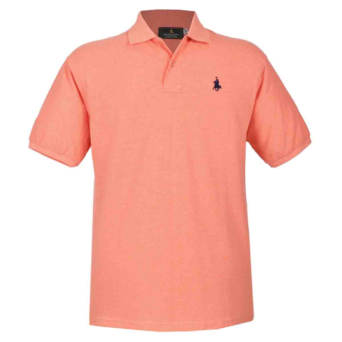 Playera Polo Manga Corta Jaspe Naranja Polo Club para Caballero
