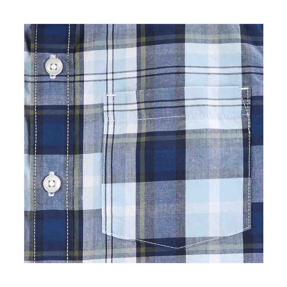 Camisa Color Azul a Cuadros Carters