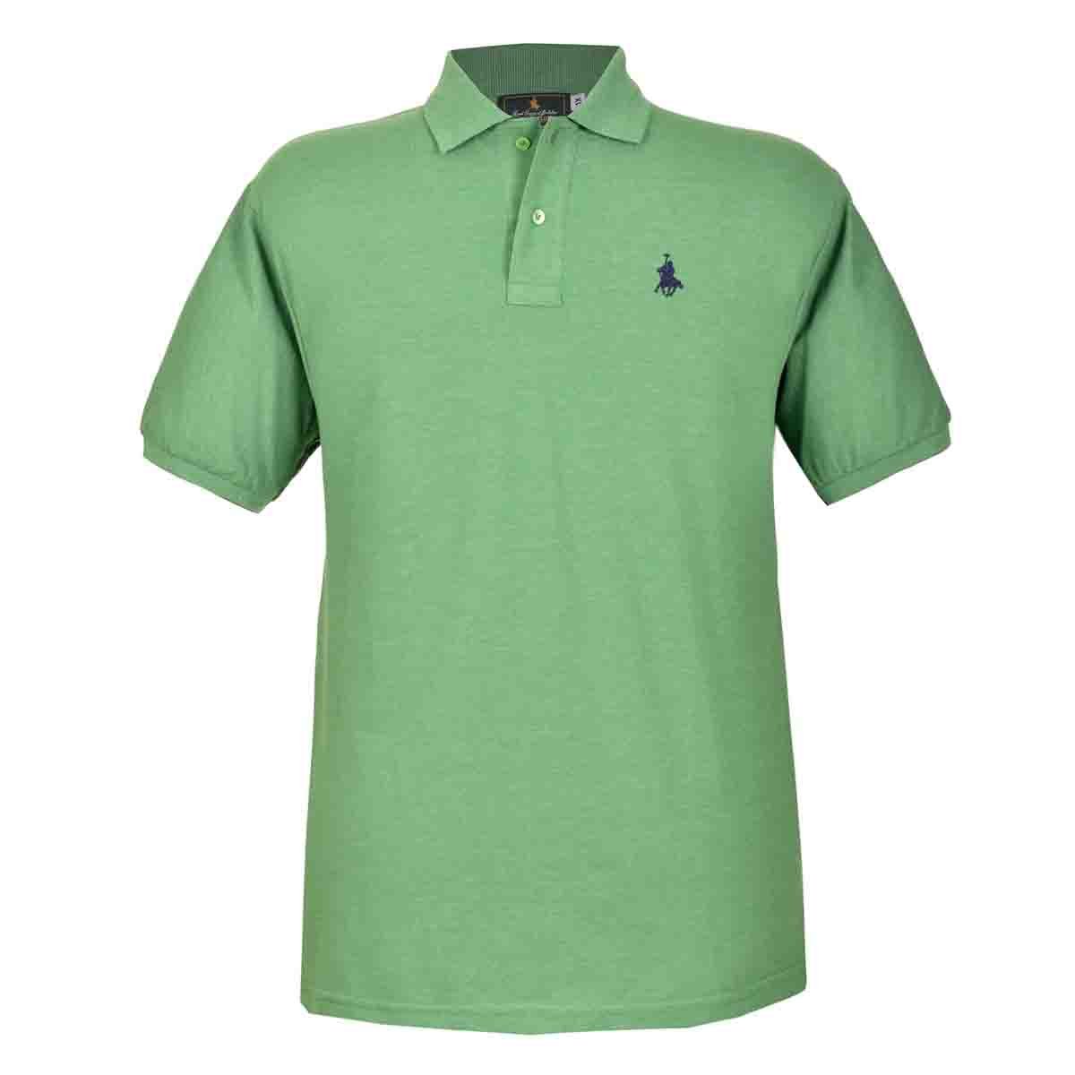 Playera Polo Manga Corta Jaspe Verde Polo Club para Caballero