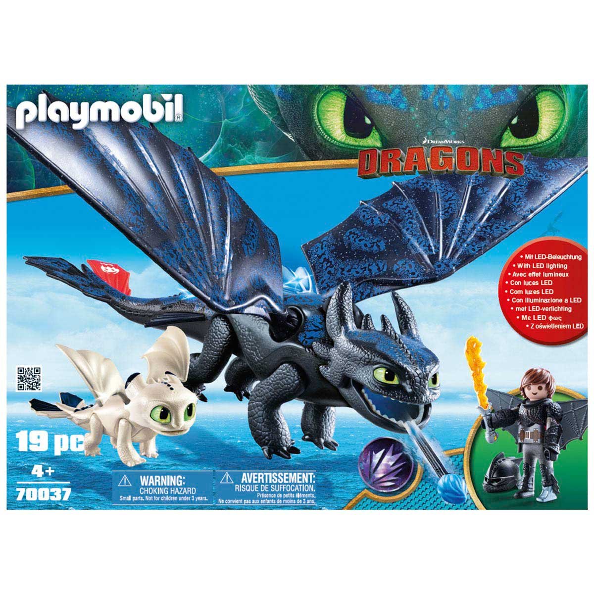Hipo Y Chimuelo con Bebé Dragón Playmobil