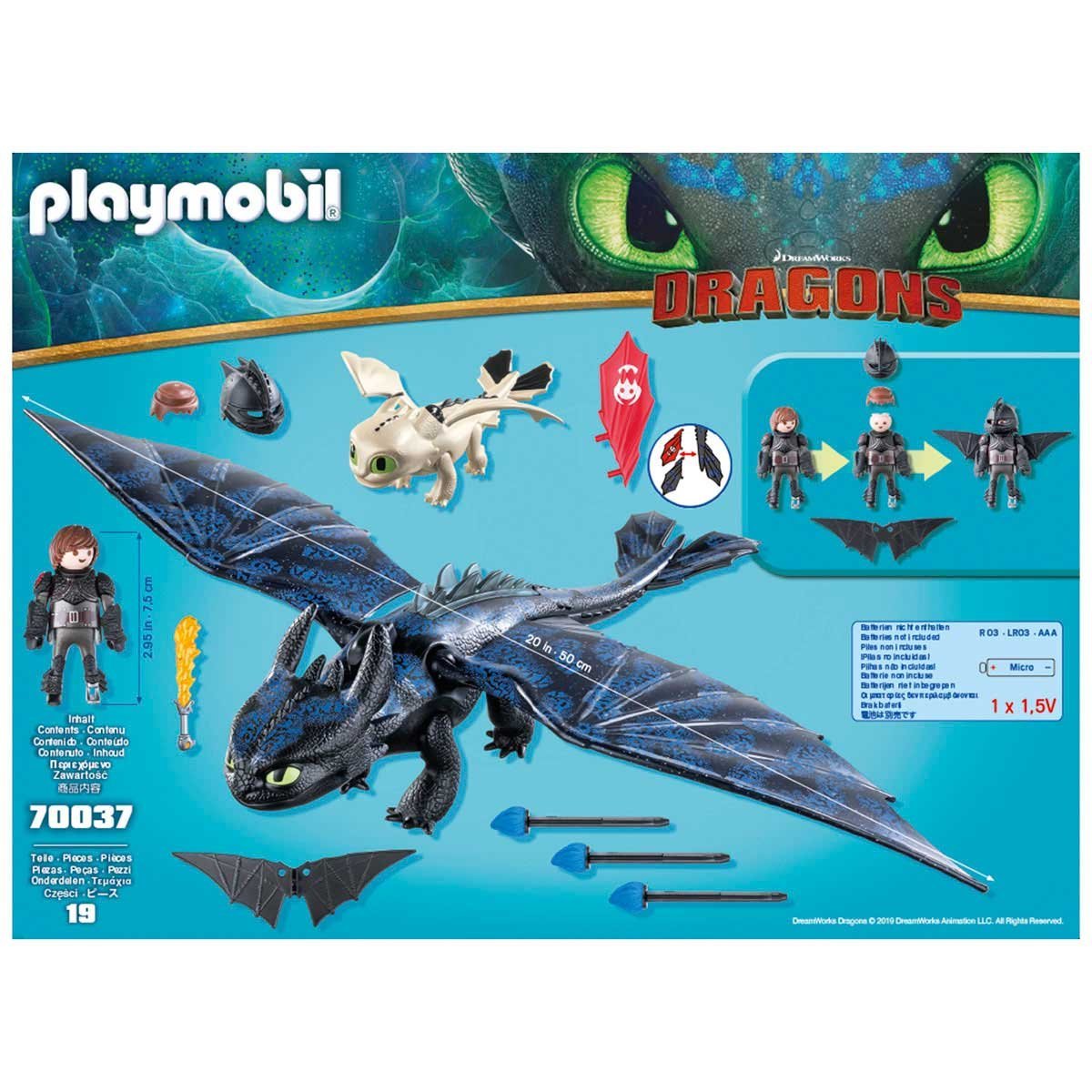 Hipo Y Chimuelo con Bebé Dragón Playmobil