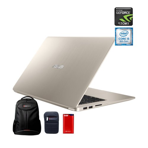 Paquete Laptop Asus S510Ur-Br175T+Backpack+Funda+Powerbank