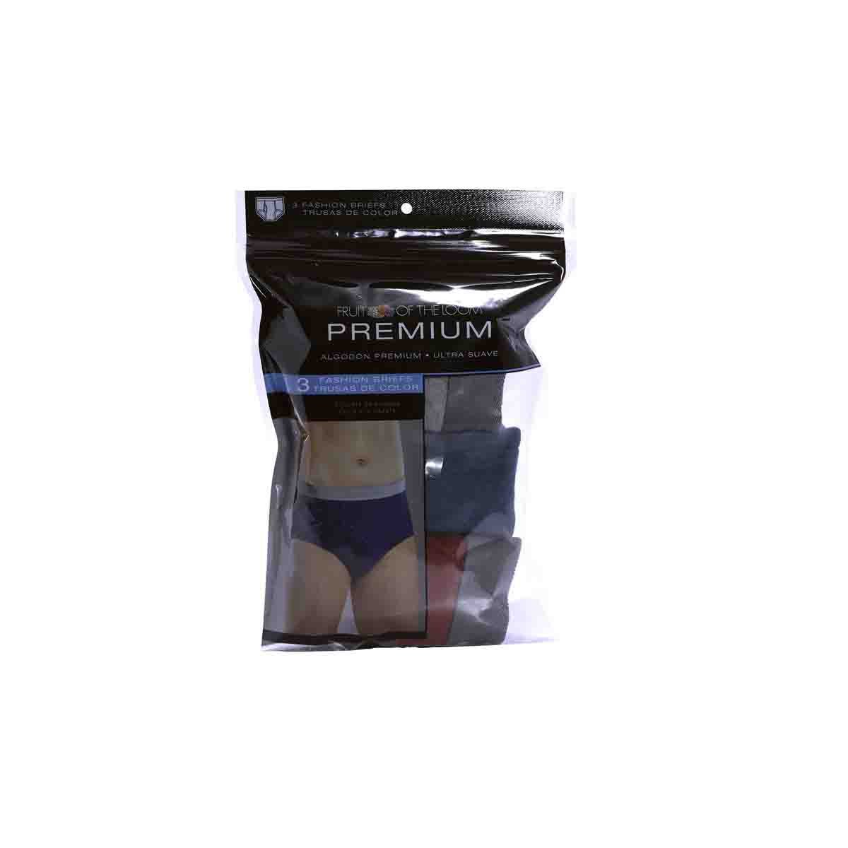 Trusa de Algodón Premium Ultra Suave Surtido para Hombre. Paquete de 3 Fruit Of The Loom