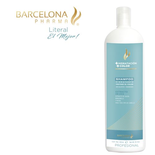 Barcelona Pharma Shampoo + Hidratación + Color 900 Ml