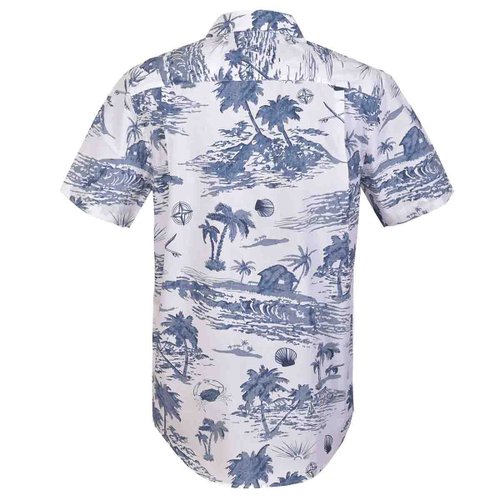Camisa Manga Corta Hawaiian Palmas Carlo Corinto