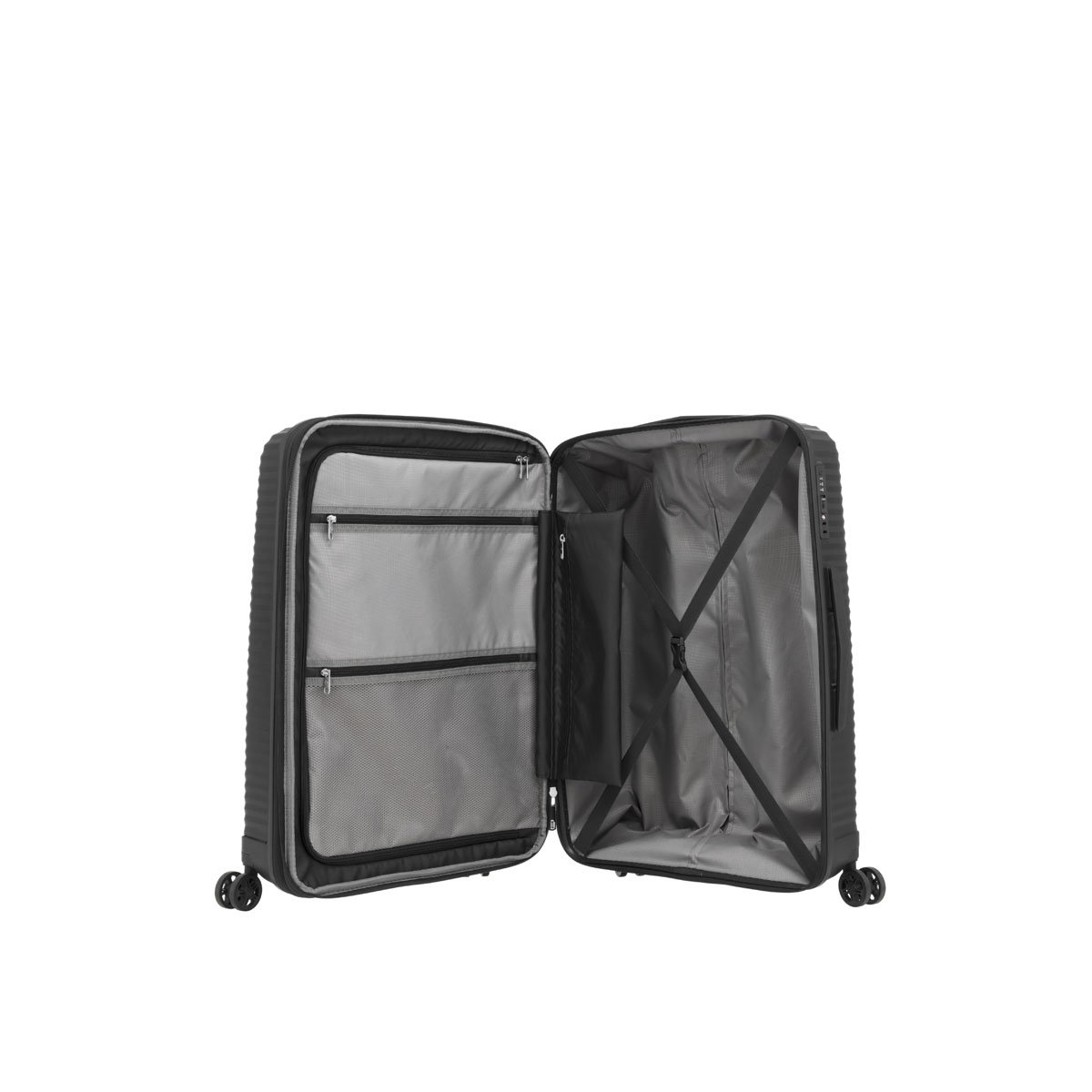 Maleta Individual Vertical Spinner Rígida Varro 24" Negra Samsonite
