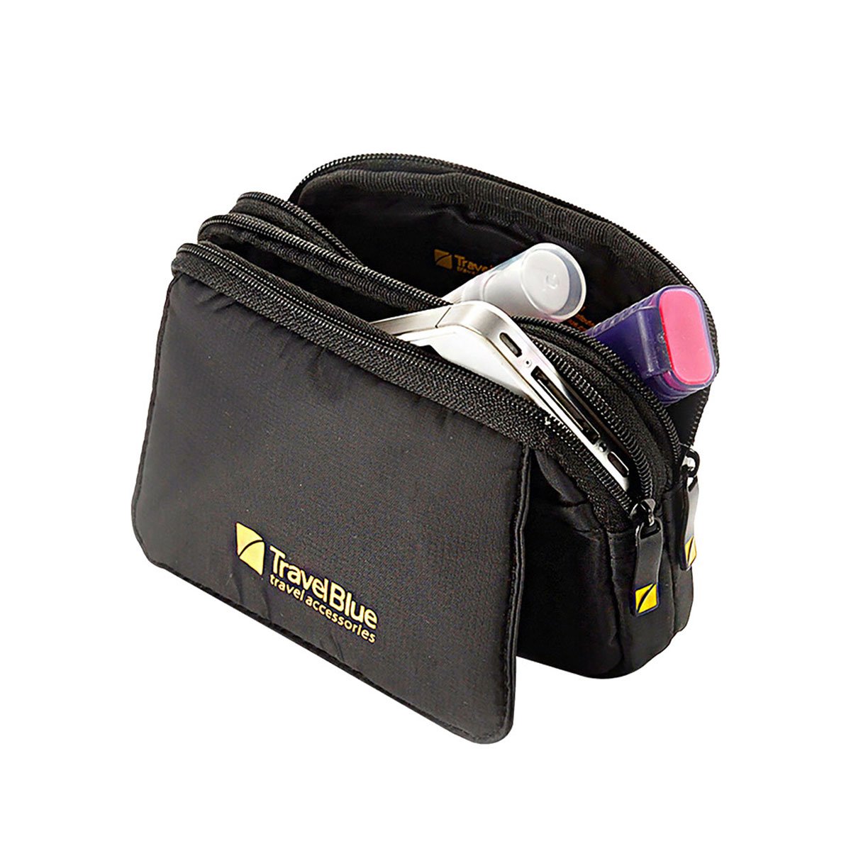 Cartera de Mano 737 Negro 2 Cierres Travel Blue