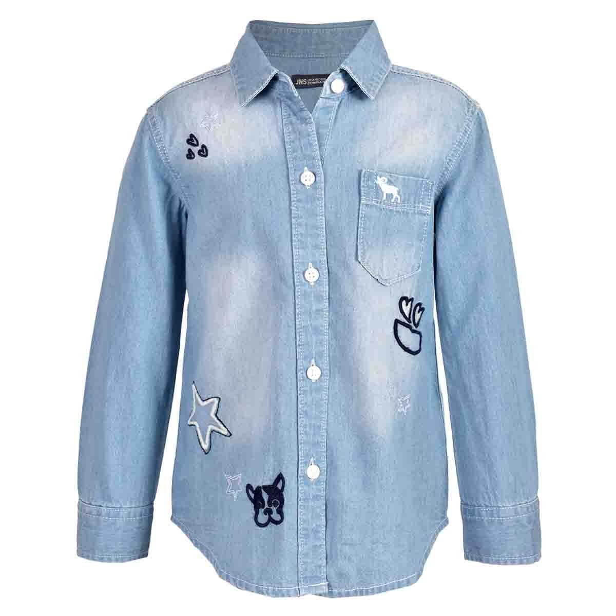 Blusa Manga Larga con Bordado Jeanious