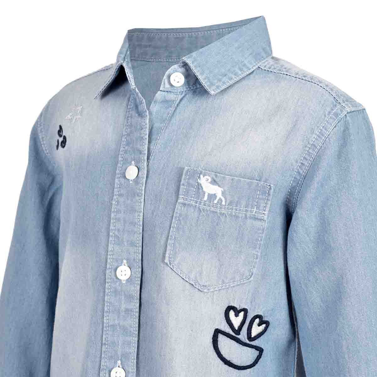 Blusa Manga Larga con Bordado Jeanious