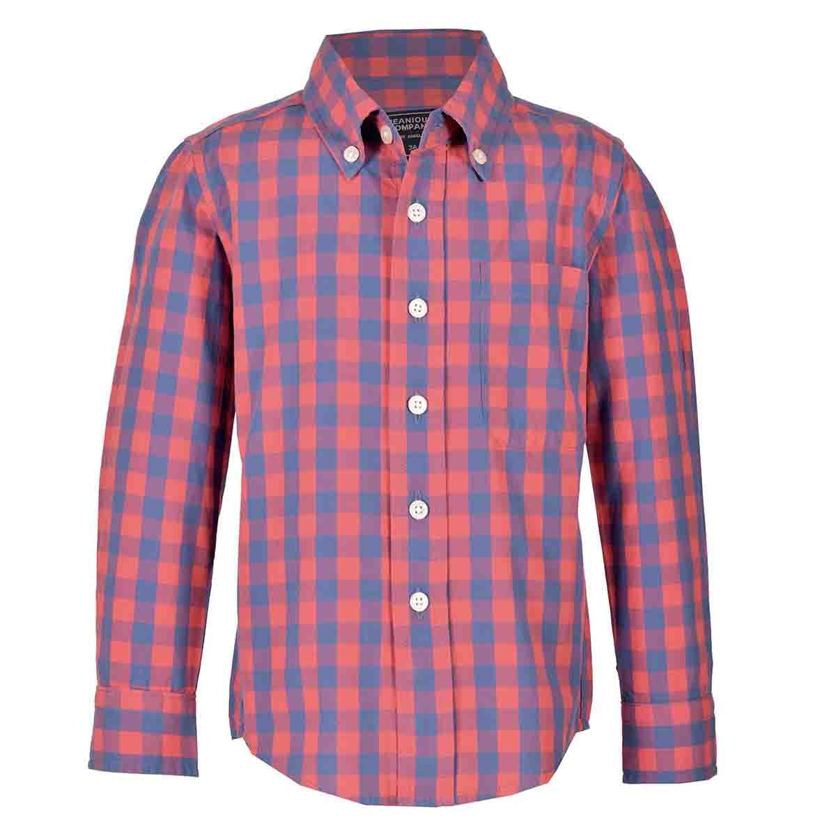Camisa Manga Larga Gingham Jeanious