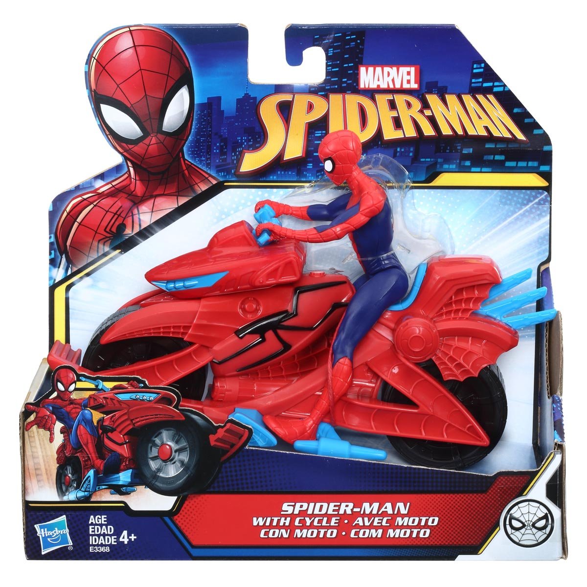 Figura Spider-Man con Moto Marvel Hasbro