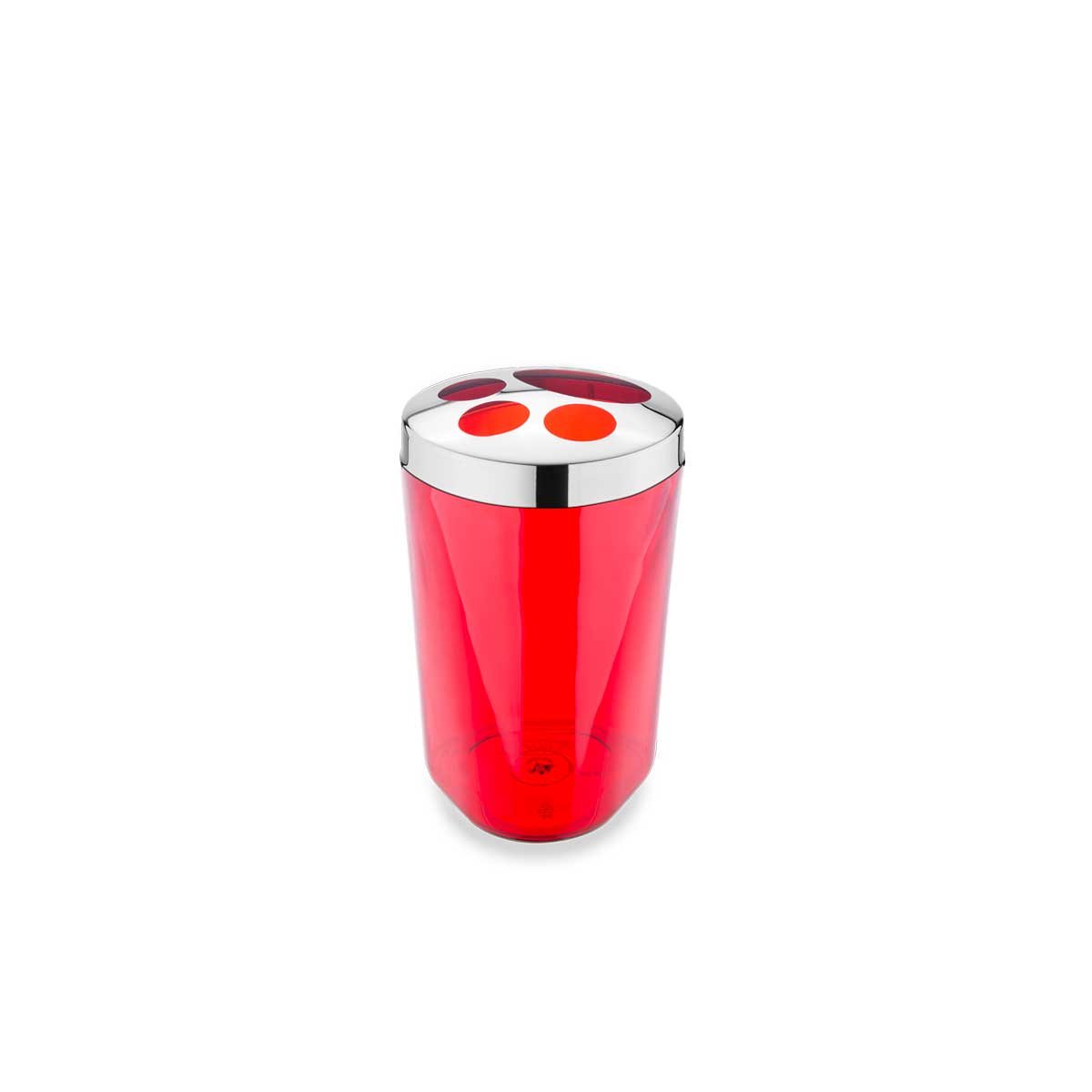vaso porta cepillos de dientes rojo coza