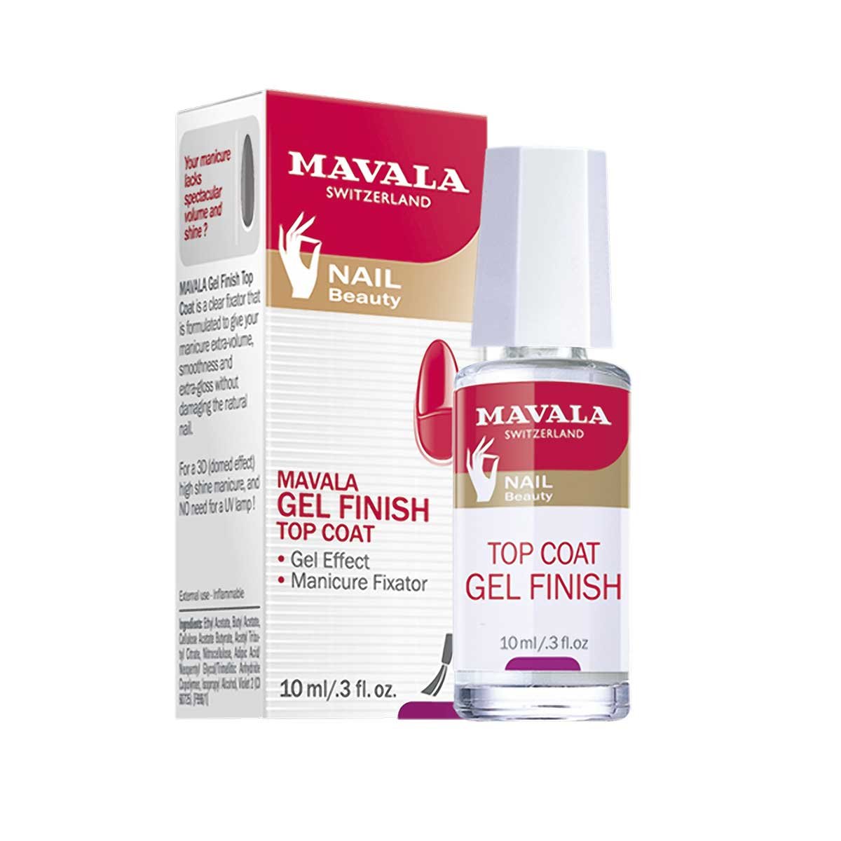 Top Coat Fijador Efecto Gel Mavala