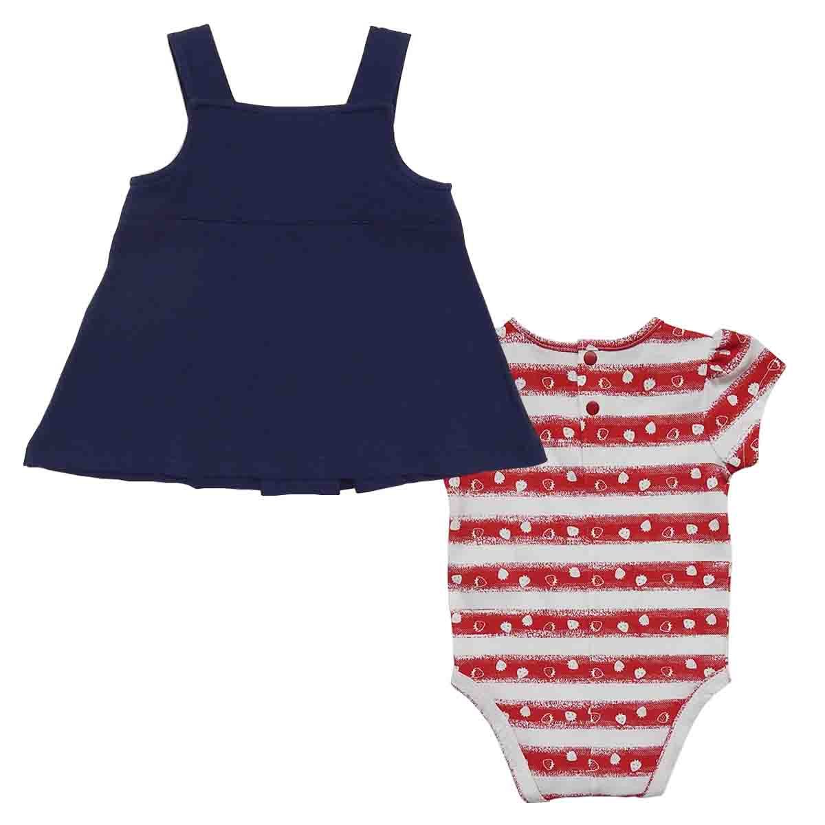 Conjunto 2 Pzas Blusa Manga Corta Jumper Mondo Bambino