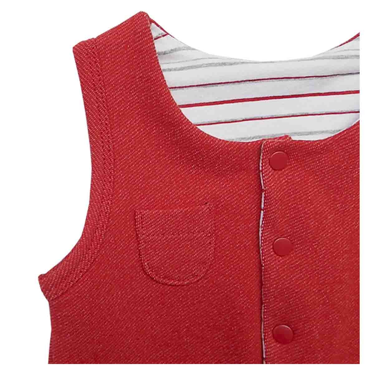 Conjunto 2 Pzas Playera Manga Corta Jumpsuit Mondo Bambino