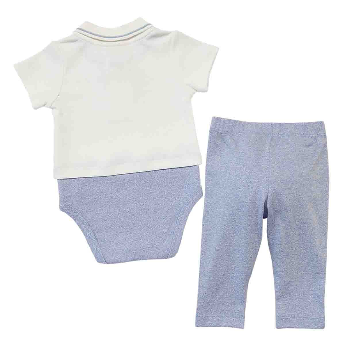 Conjunto 2 Pzas Body Manga Corta y Pantalon Mondo Bambino