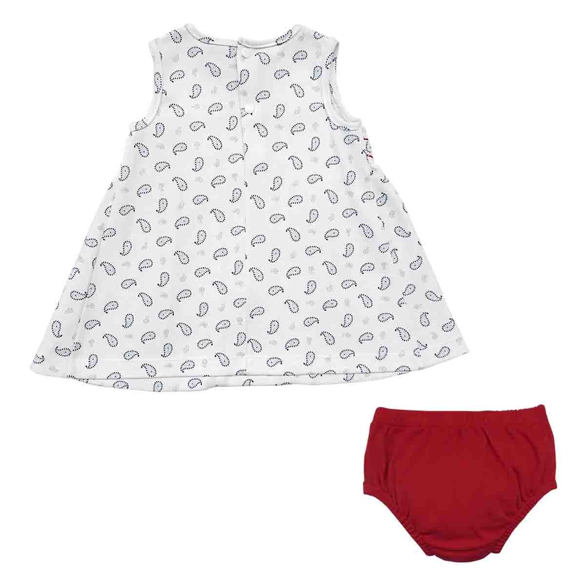 Conjunto 2 Pzas Vestido Sin Manga Smock Calzon Mondo Bambino