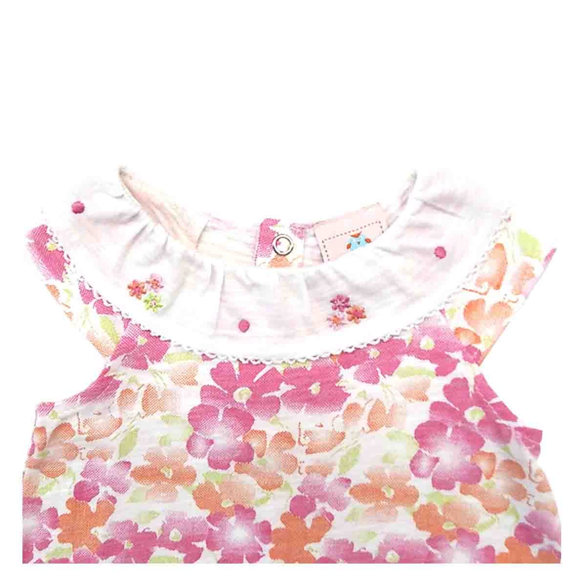 Conjunto 2 Pzas Batita Manga Corta y Bloomer Mondo Bambino