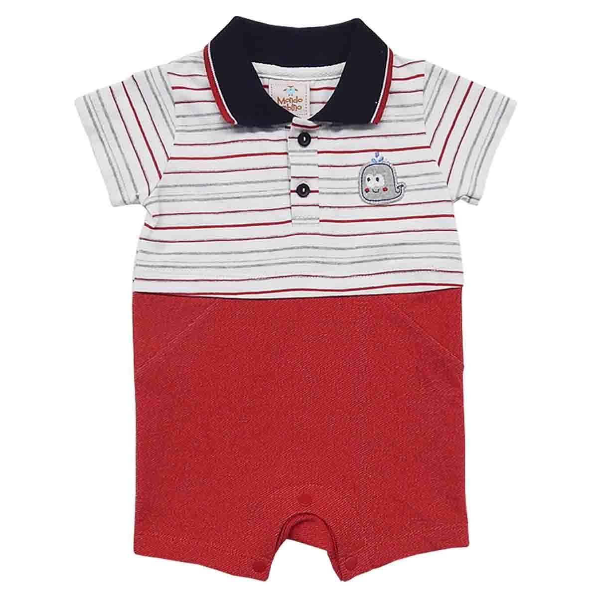 Pañalero Manga Corta Cuello Polo Mondo Bambino