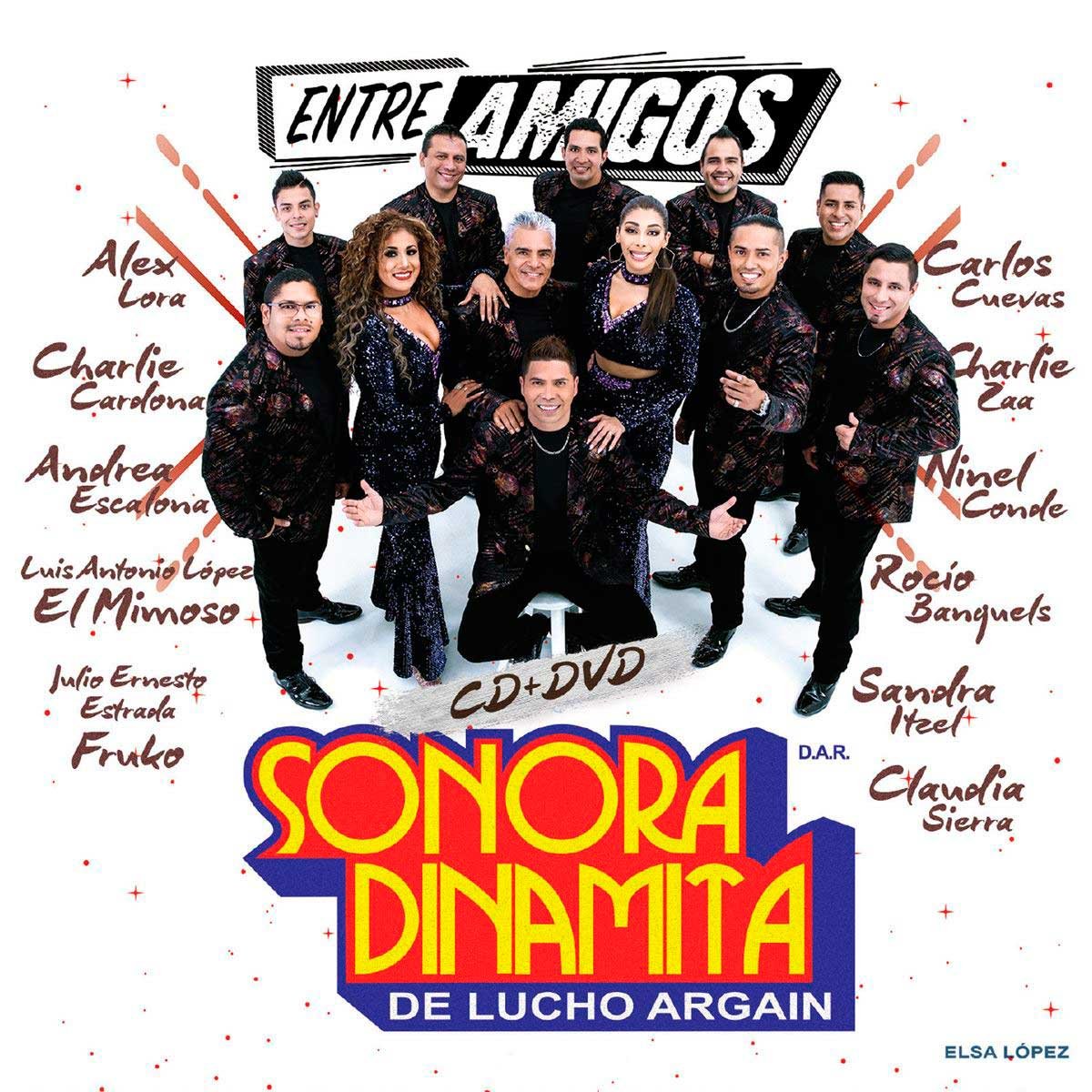 Cd Sonora Dinamita de Lucho Argain Entre Amigos