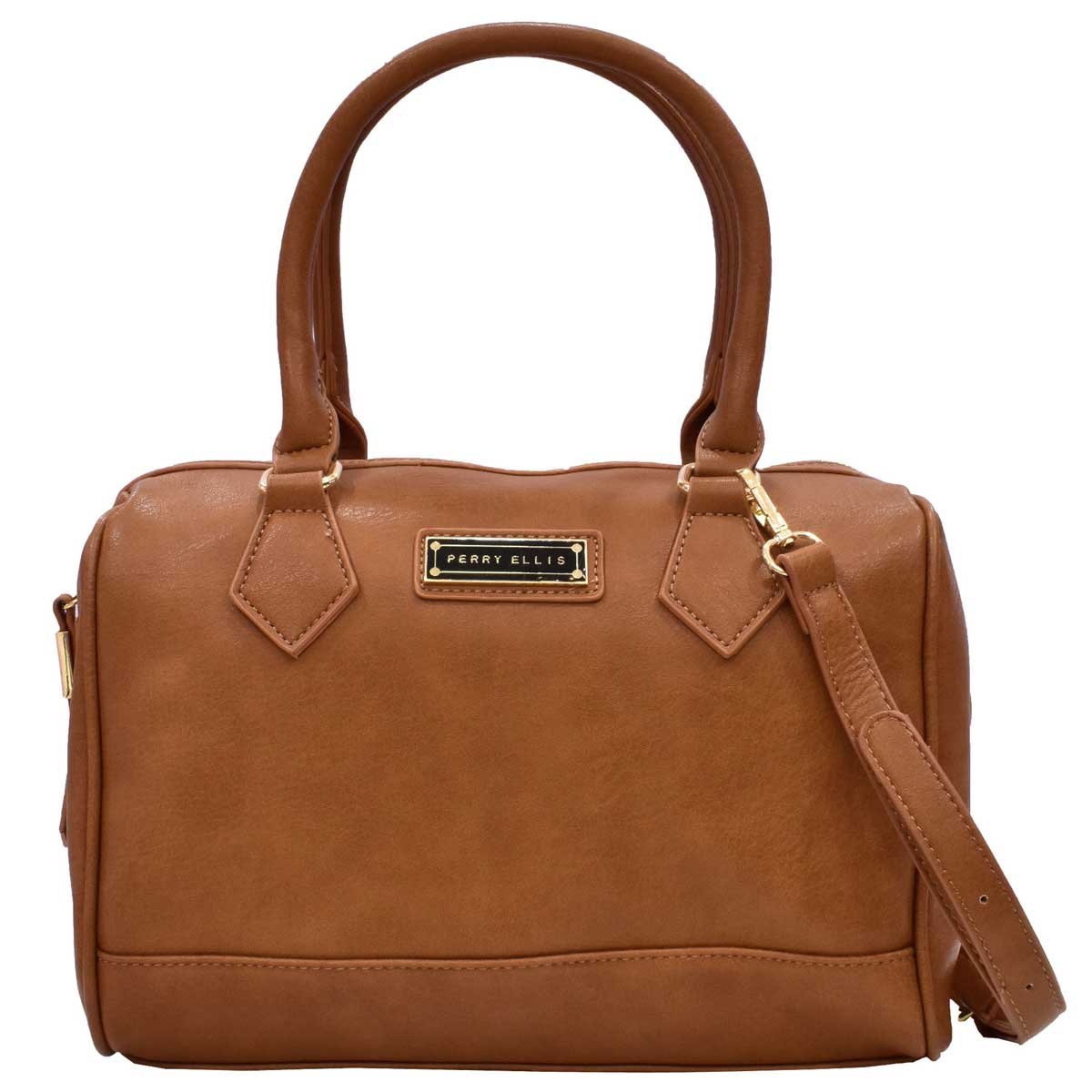 Bolso Bowling Camel con Asas Perry Ellis