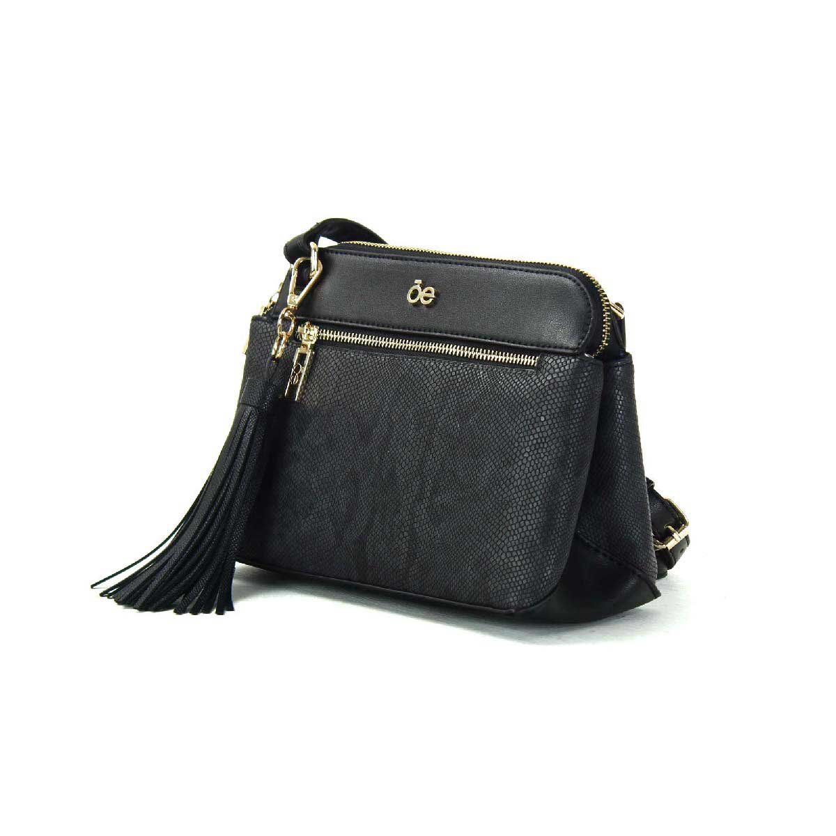 Bolsa Cross Body con Textura de V&iacute;pera Cloe