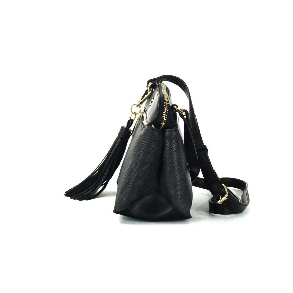 Bolsa Cross Body con Textura de V&iacute;pera Cloe