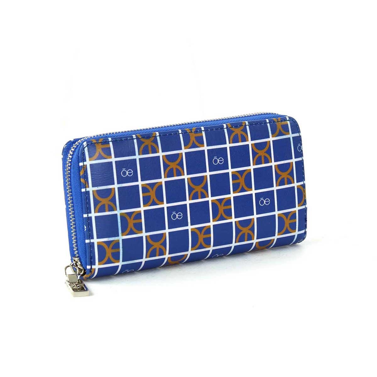 Billetera Azul con Print Ic&oacute;nico de la Marca Cloe