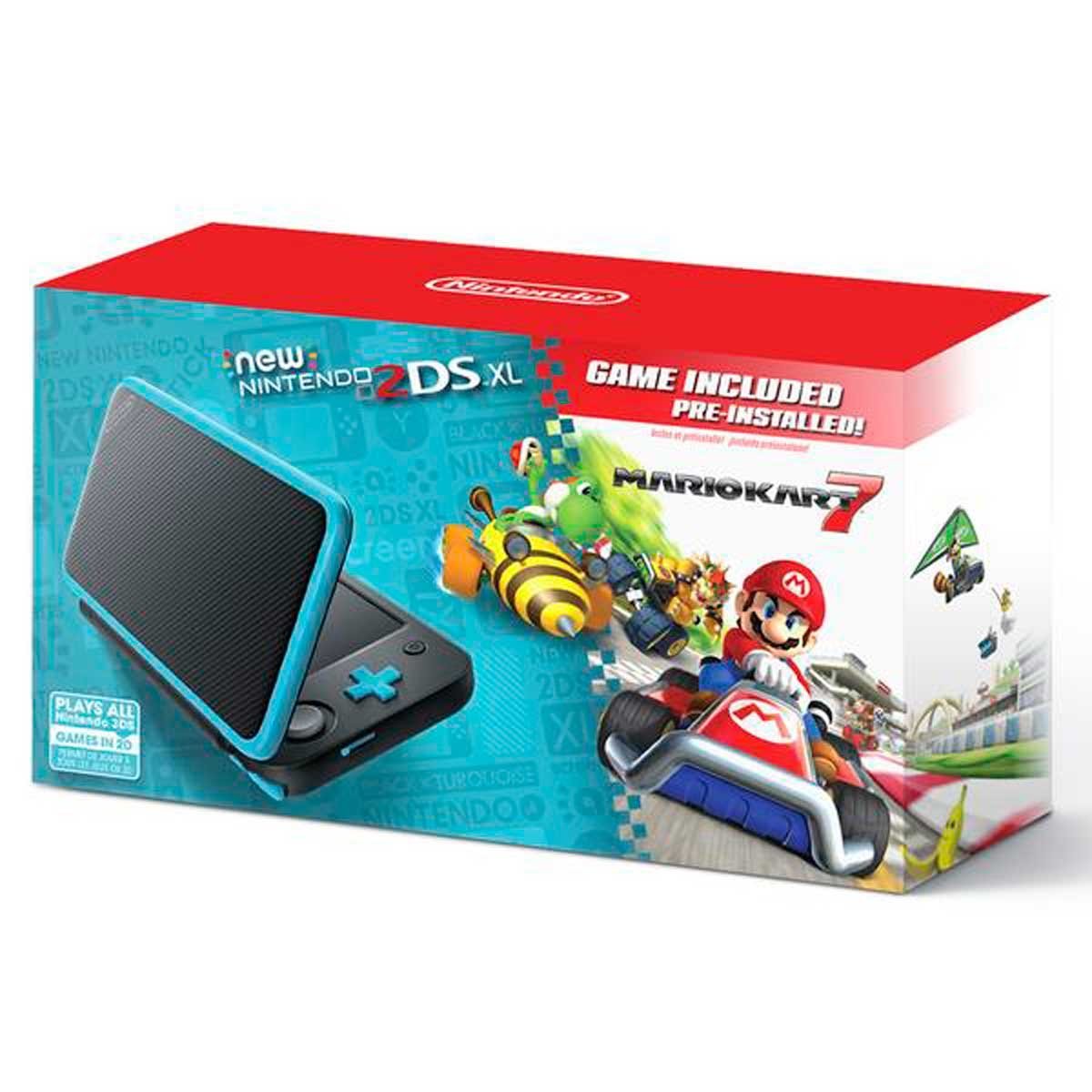 Consola 2Ds Xl Black Turquoise Mario Kart 7