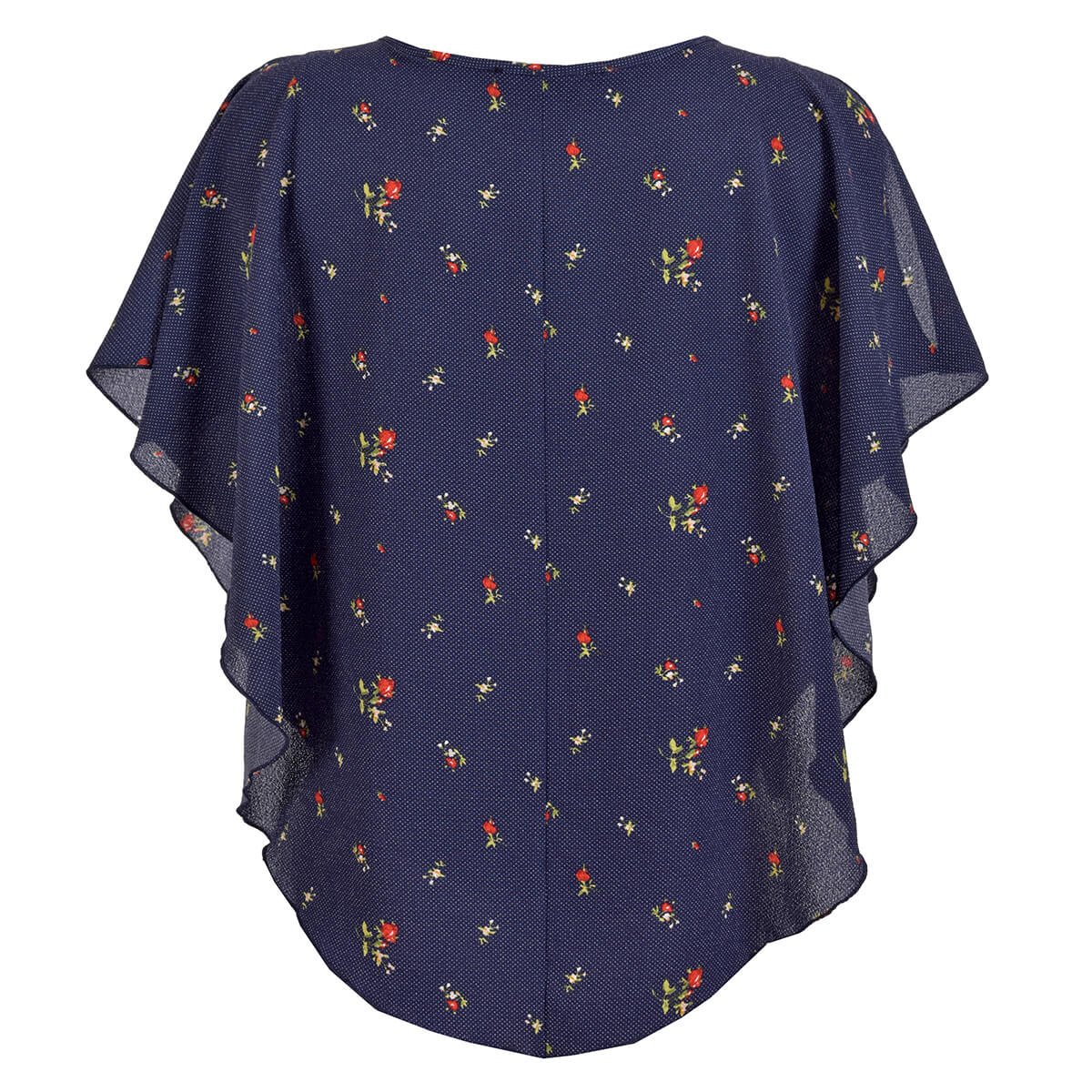 Blusa para Dama Escote con Collar Y Estampado de Flores Philosophy Jr. Woman