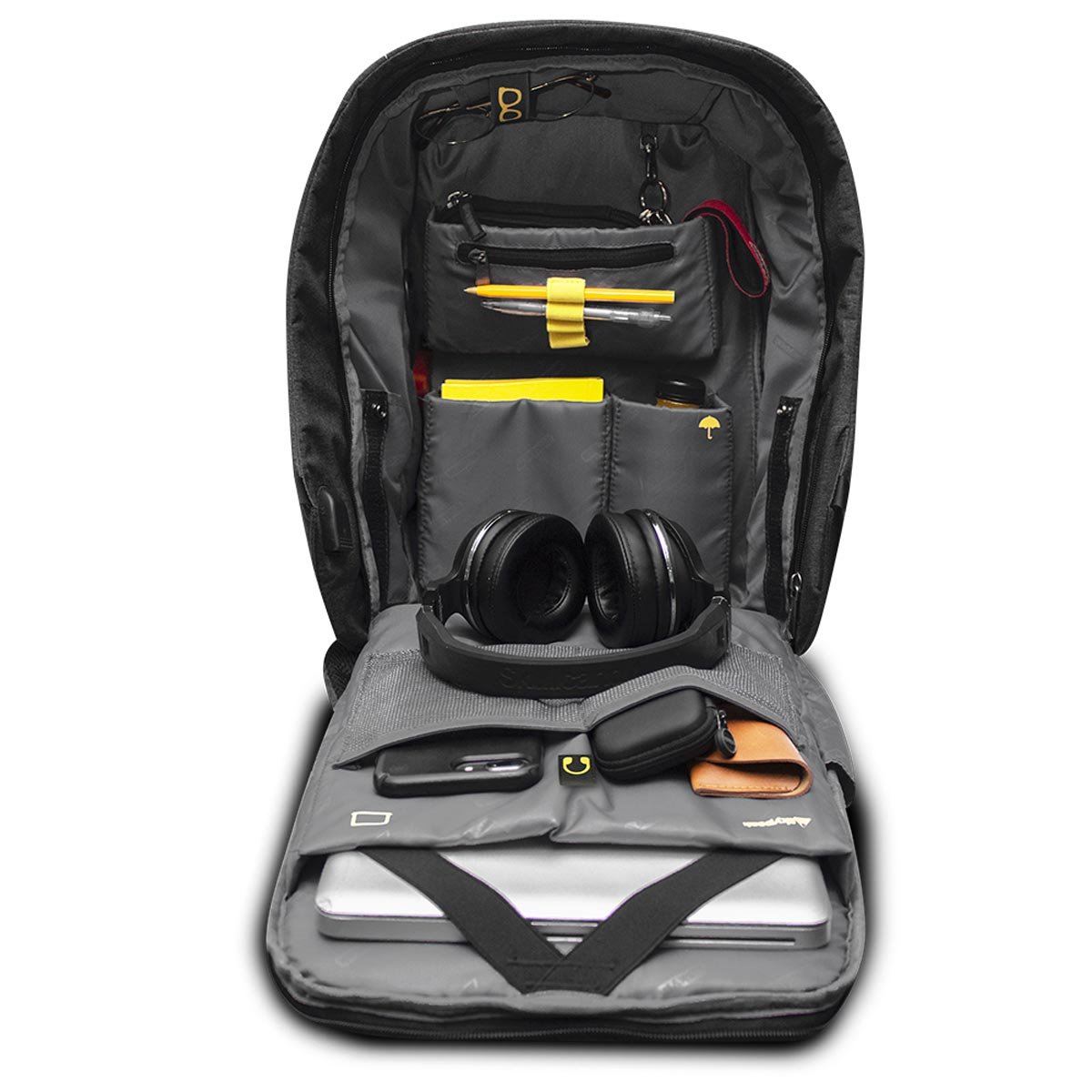 Mochila Portalaptop Antirrobo 15.6 Pro Negro Skypeak