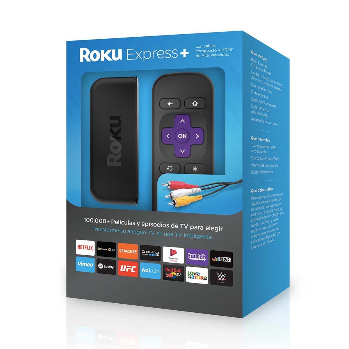 Reproductor Streaming Roku Express+ Hd