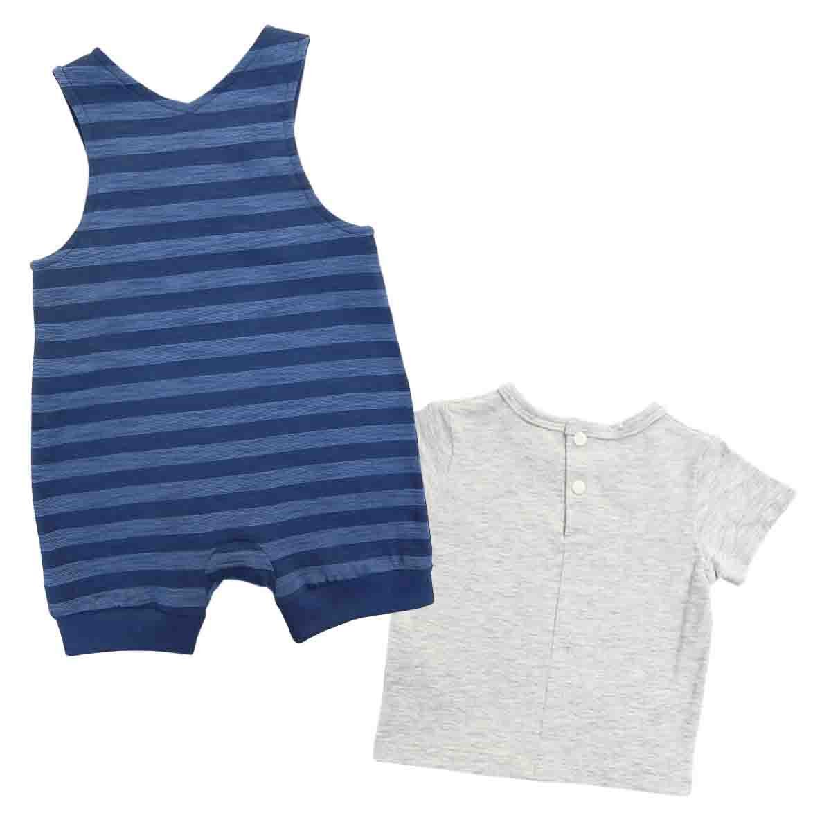 Conjunto 2 Piezas Playera Manga Corta y Jumpsuit Mondo Bambino