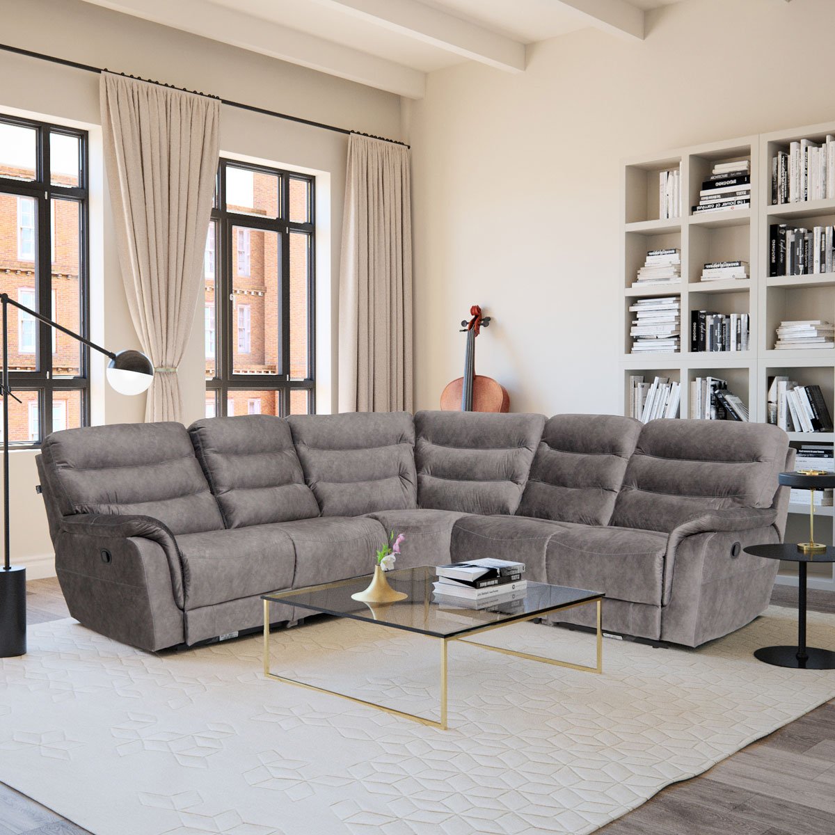 Sala Seccional Reclinable Duero Gris Boal