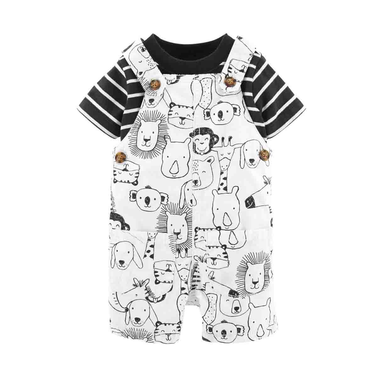 Set de Ropa Color Blanco Combinado Carters