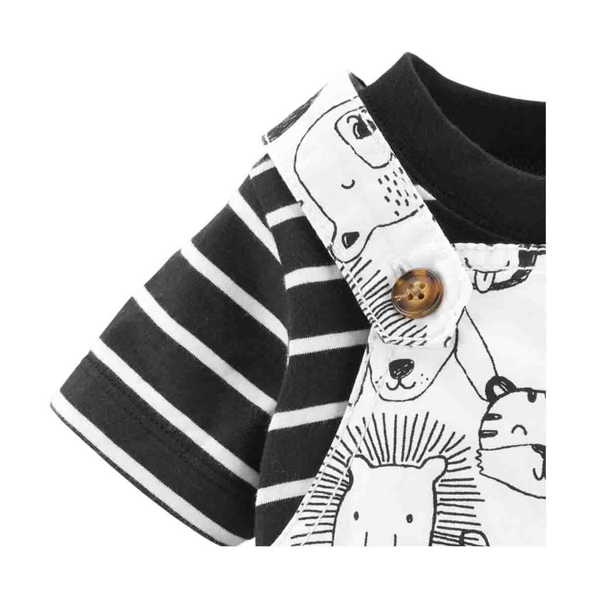 Set de Ropa Color Blanco Combinado Carters