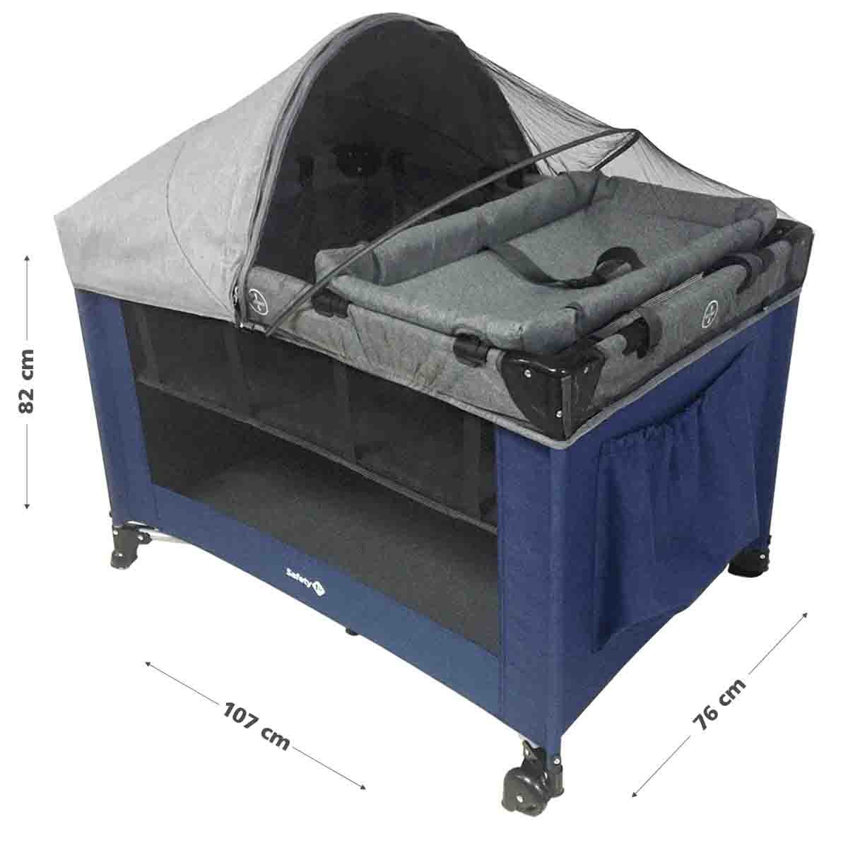 Cuna de Viaje Tiny Dreams Azul Safety 1St