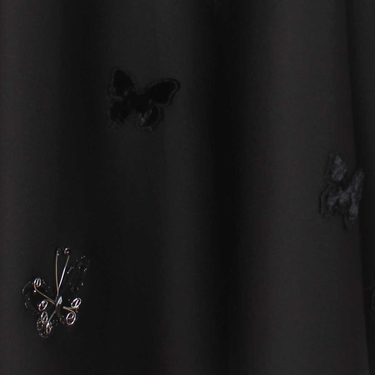 Falda Negra con Aplicación de Mariposas Elle para Mujer