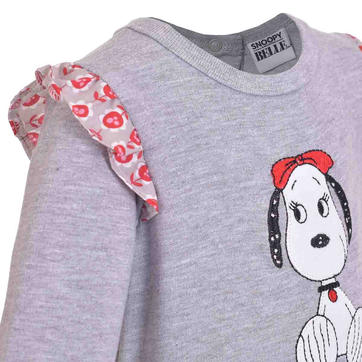Mameluco con Pie para Niña Snoopy