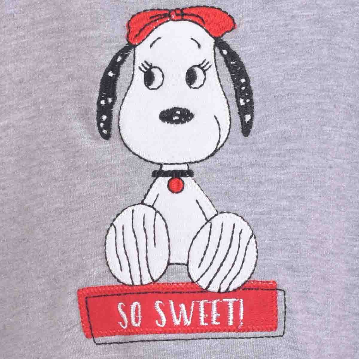 Mameluco con Pie para Niña Snoopy