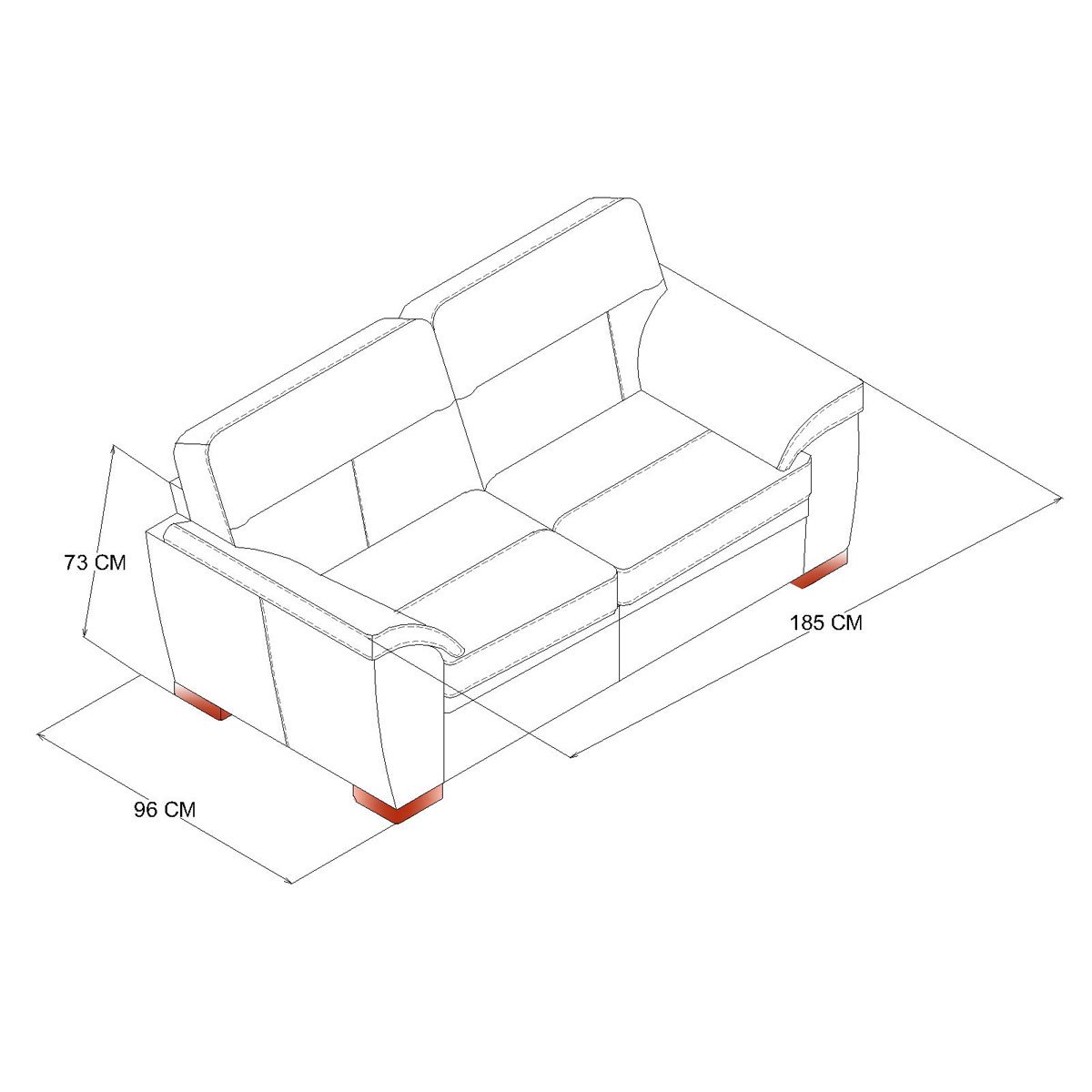 Love Seat Duke Piel Boal