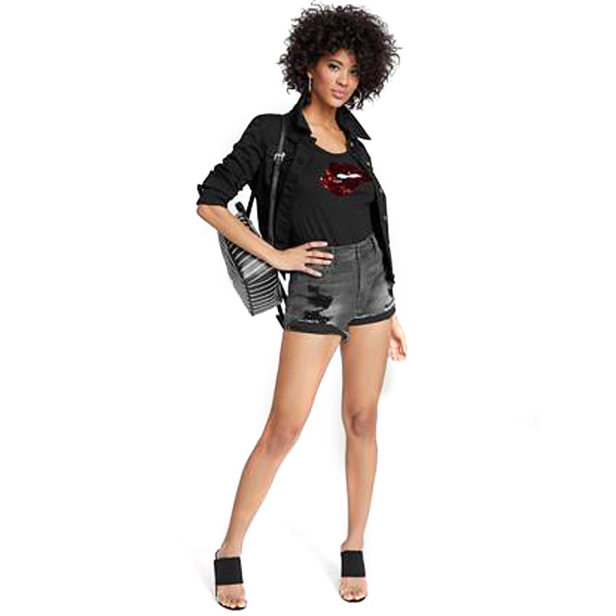 Playera con Labias de Lentejuela G By Guess