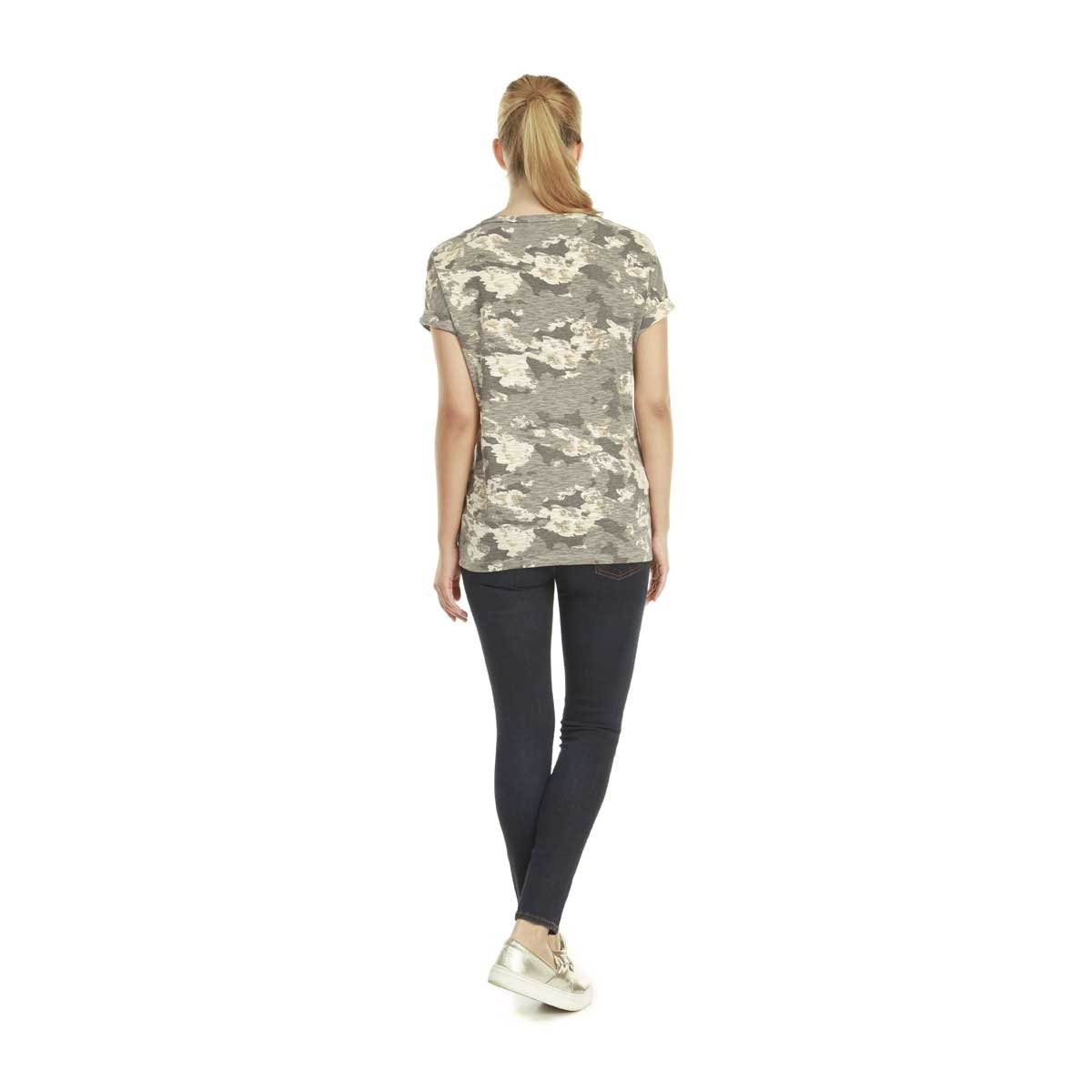 Blusa Camuflaje Escote Redondo Dex