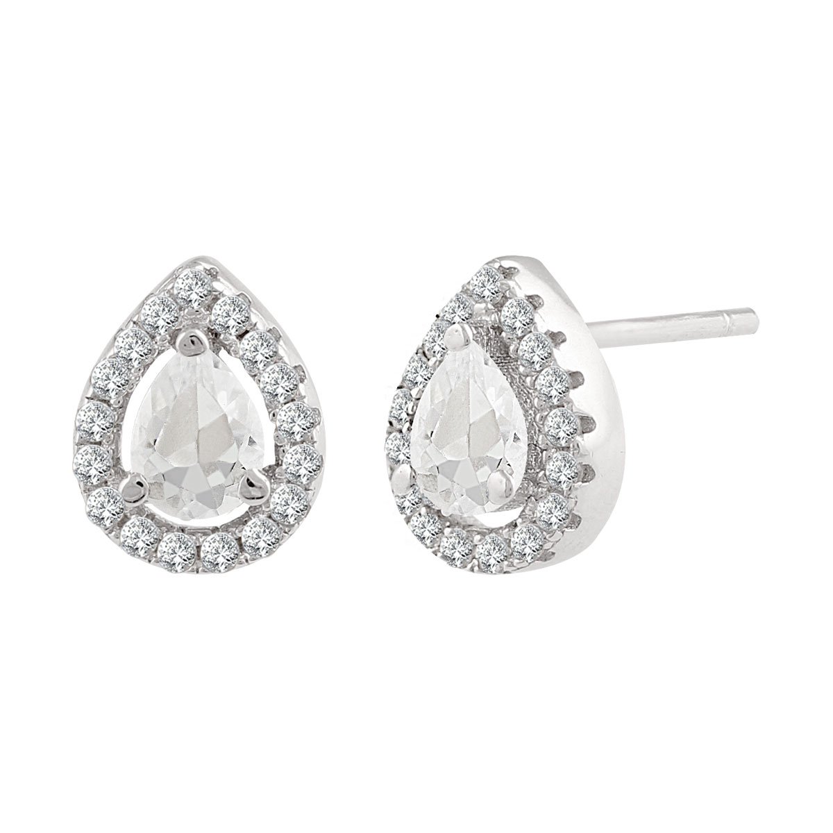 Aretes en Plata .925 con Circonia en Forma Gota Artre .925