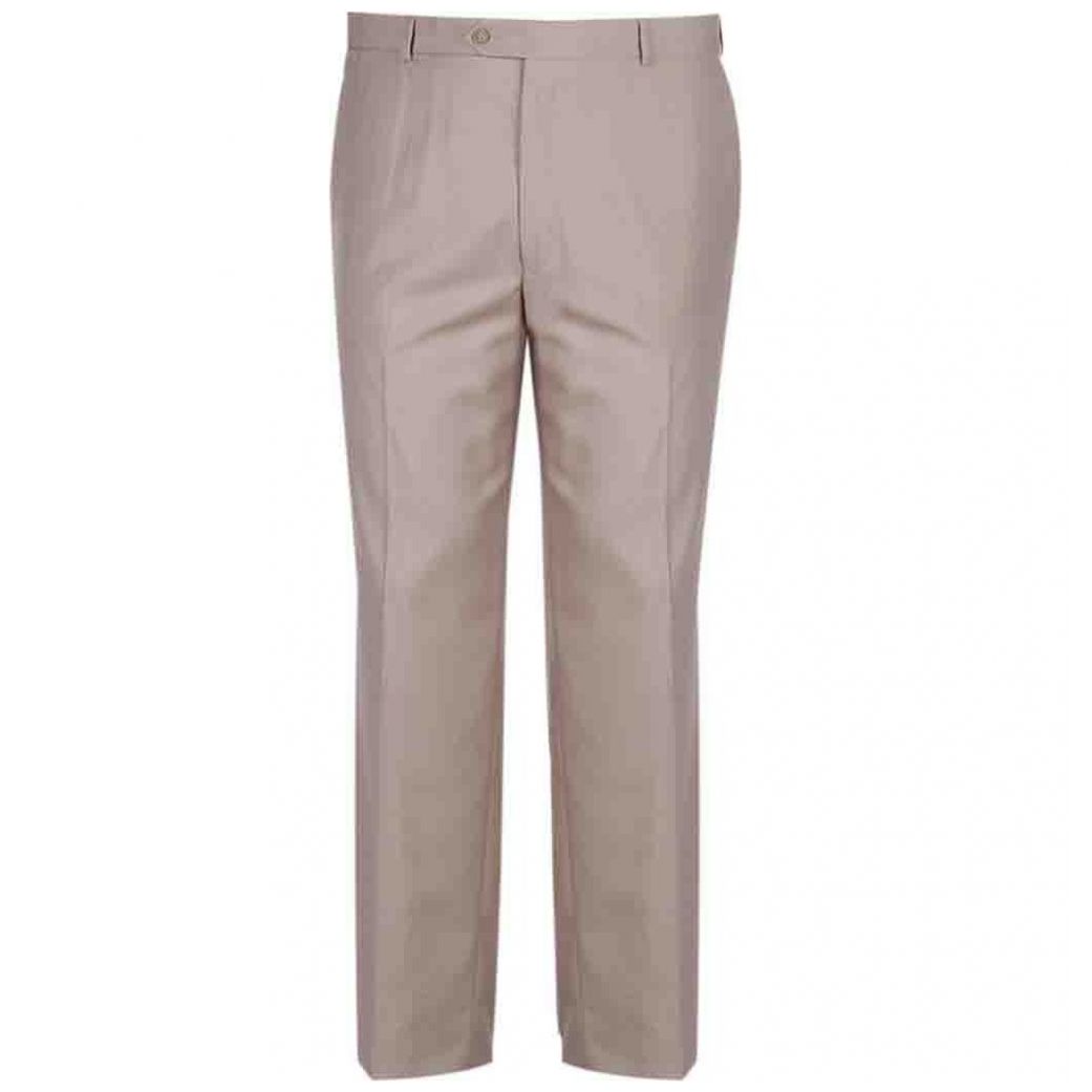 Pantalón Talla Plus de Vestir Básico Beige Oscar de la Renta para Caballero