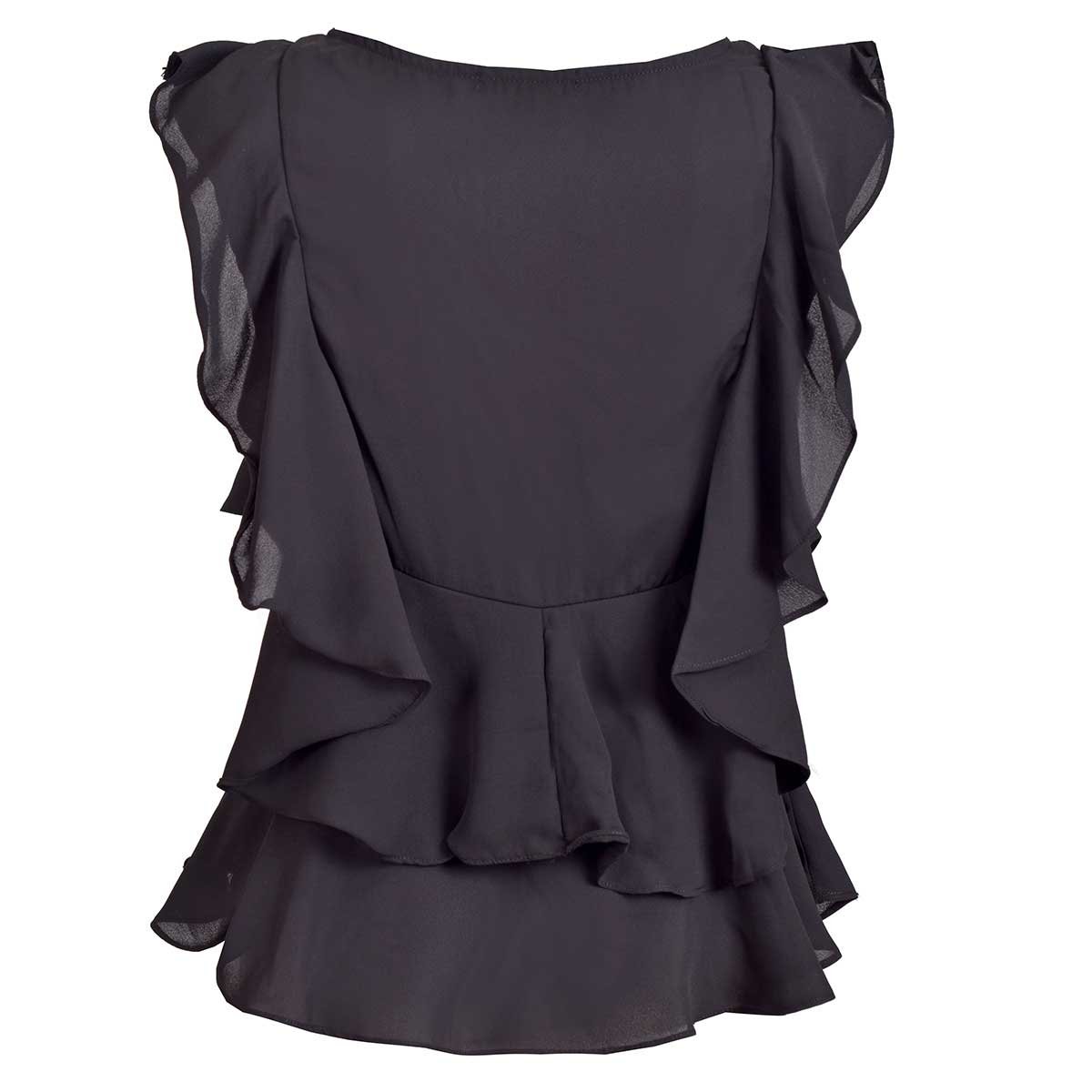 Blusa Cuello Redondo con Olan al Frente Studio si