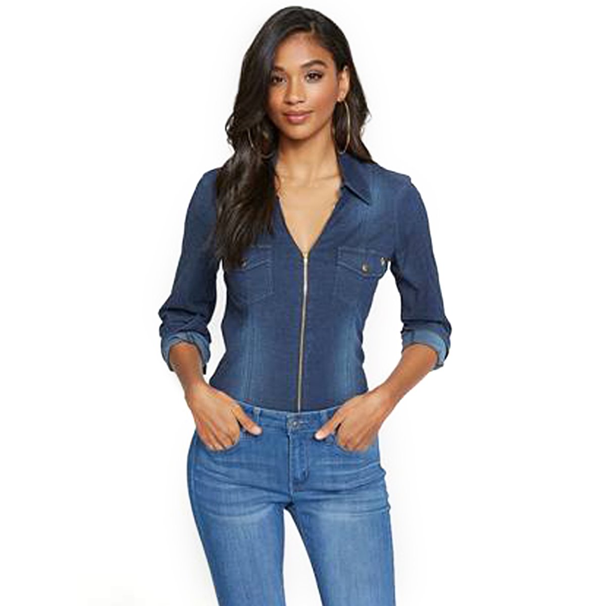 Blusa de Manga Larga con Cierre G By Guess