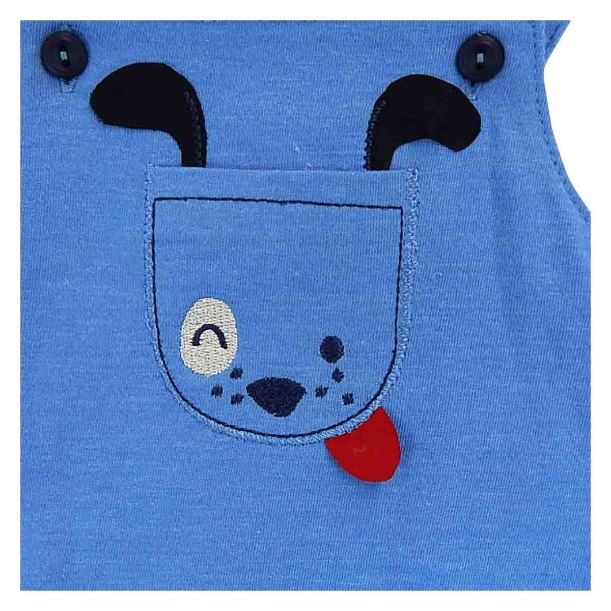Conjunto 2 Pzas Playera Manga Corta Jumpsuit Corto Mondo Bambino