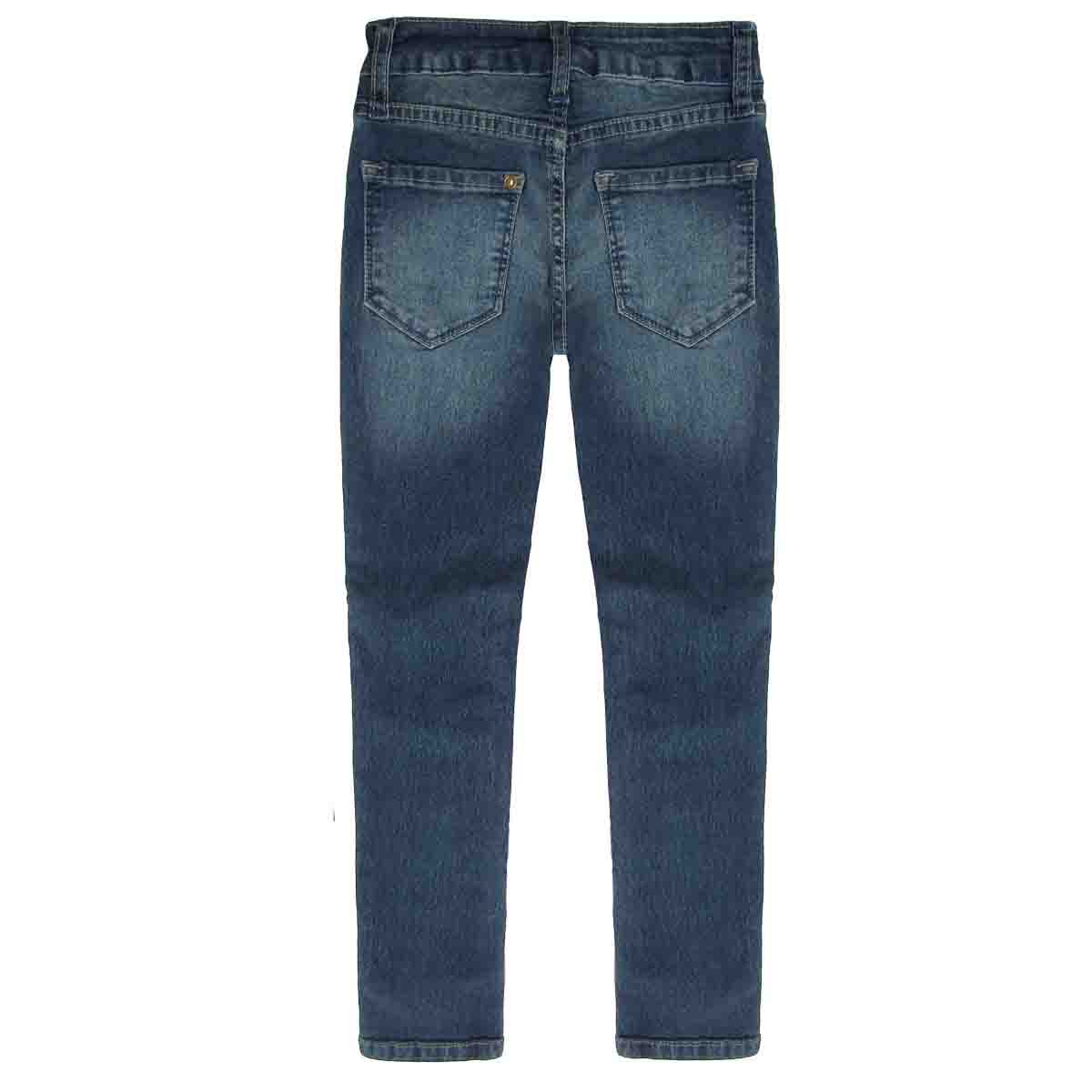 Pantalón Mezclilla Skinny con Bolsas Tipo Corazon 4Teen