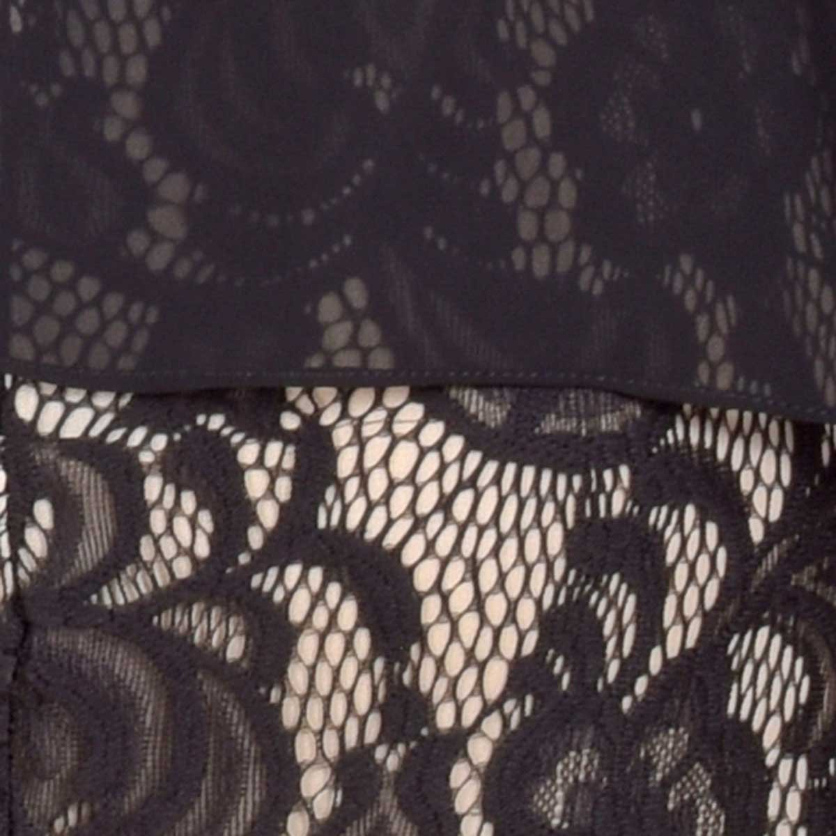 Vestido de Fiesta Largo de Encaje Dama con Capa